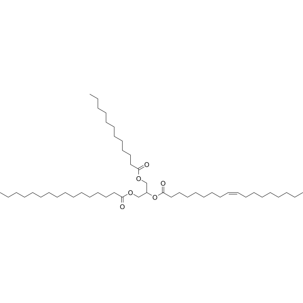 1-Lauroyl-2-oleoyl-3-palmitoyl-rac-glycerol 51604-51-4